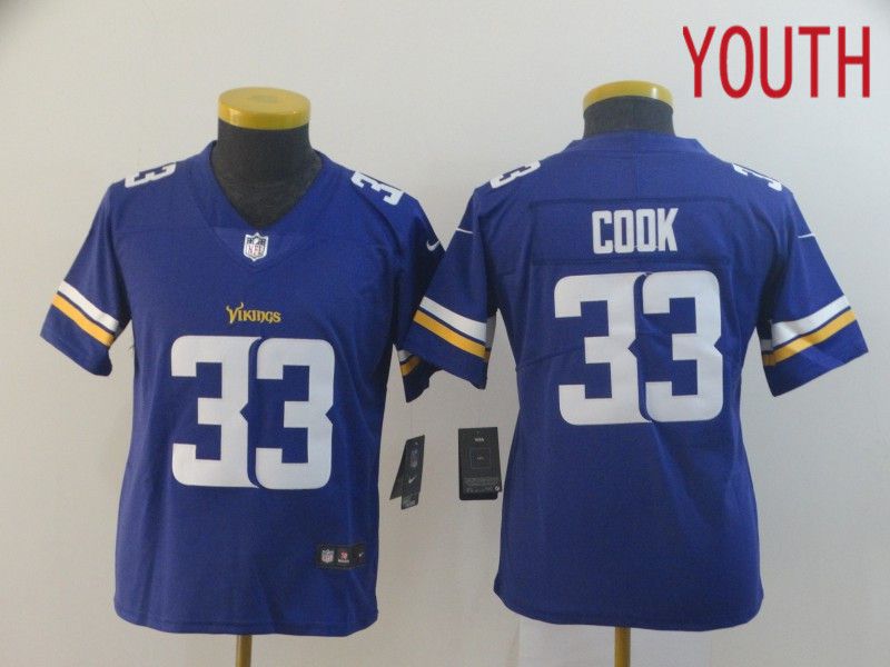 Youth Minnesota Vikings #33 Cook Purple Nike Vapor Untouchable Limited Player NFL Jerseys->minnesota vikings->NFL Jersey